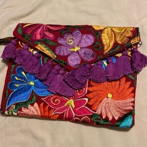 Mexican Embroidery Clutch